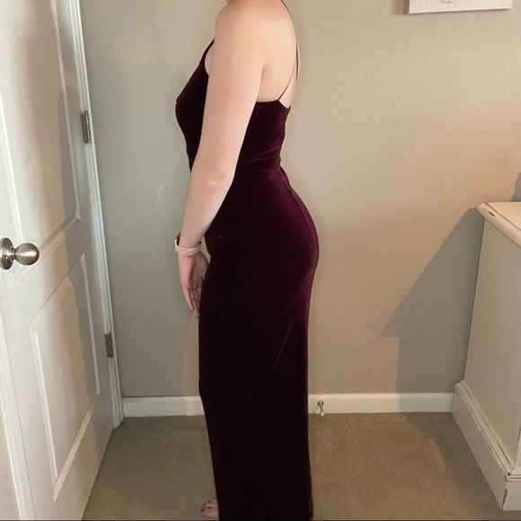 Velvet Mirror Appliqué Crossback Maxi Dress - Picture 5 of 9